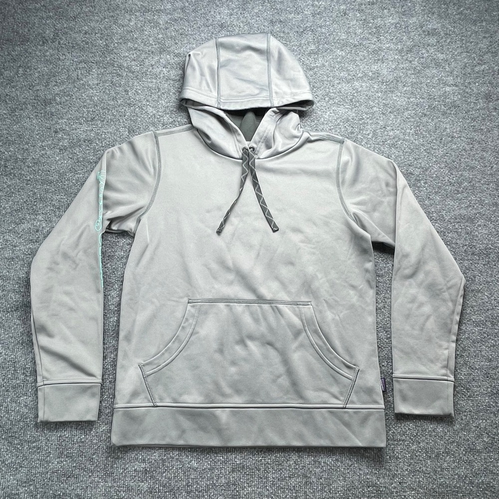 Patagonia PolyCycle Hoodie Gray Pullover Fleece STY39504 Womens Medium